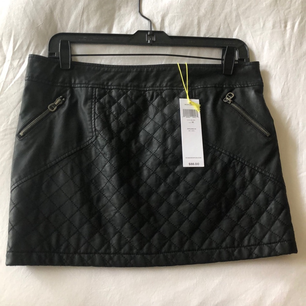 BCBGeneration Leather Mini Skirt (faux)